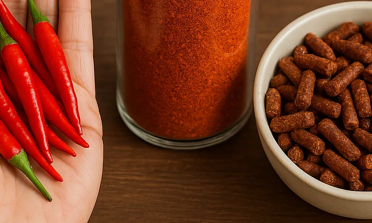 🌶️ What are the benefits of turning chilli powder into pellets ?