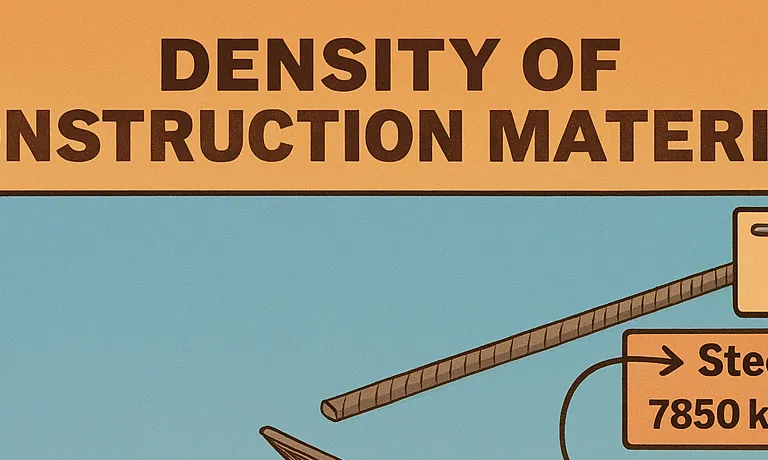 DENSITY OF CONSTRUCTION MATERIALS